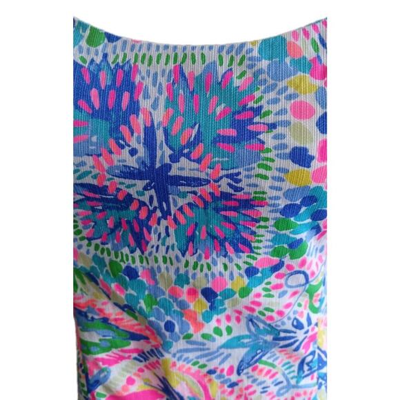 NWT Lilly Pulitzer Shelli sleeveless shift dress 6 back tie Dancing on the Deck - Picture 2 of 10